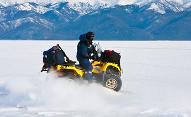 Travel on an ice of Baikal