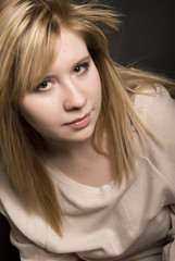 Fototapeta premium Portrait of a young blonde