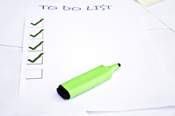 Blank to do list