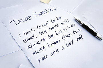 Dear Santa letter