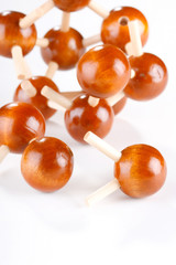 Wood molecular background