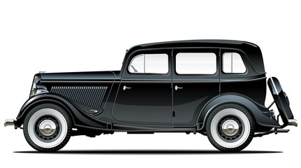Vector vintage car