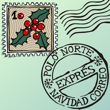 Navidad estampillas, Spanish Christmas stamps