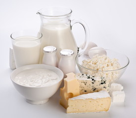 Photo of milk products.