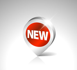 Round 3D pointer for a new item