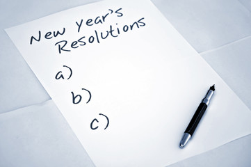 Empty new year resolutions