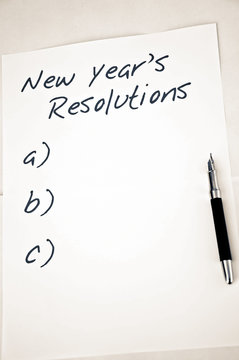 Empty new year resolutions