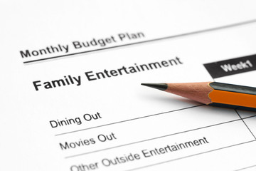 Budget plan- family entertainment