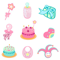 birthday design elements