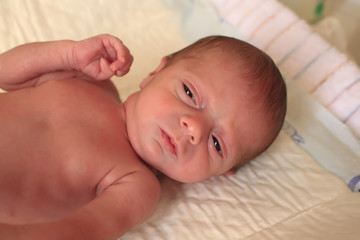bimba cucciola neonata fasciatoio