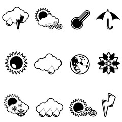 weather icon set (black version)