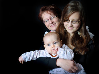 Generationen - Mutter, Tochter und Enkelkind