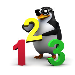 You can count on 3d penguin