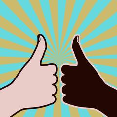 Diversity thumbs-up