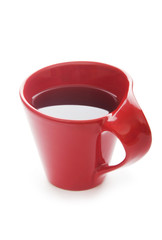 Cup of tea isolated on the white