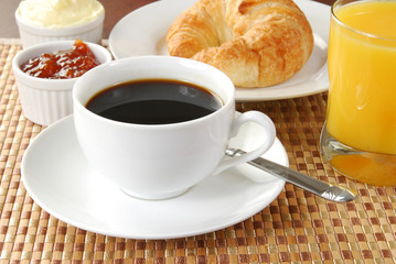 Coffee continental breakfast