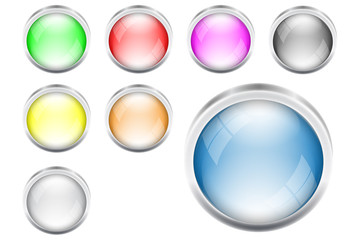 Metallic Bubble Buttons