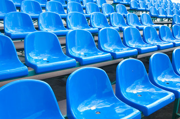 Naklejka premium Colour plastic armchairs