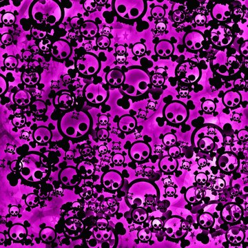 Pink skulls