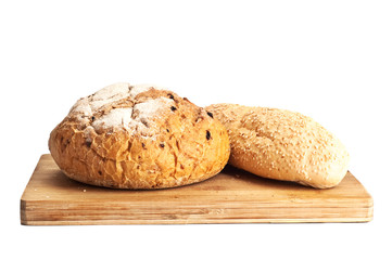 Two fresh breads