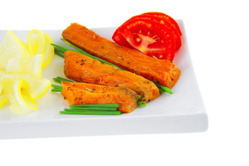 beef meatballs and basil with tomatoes