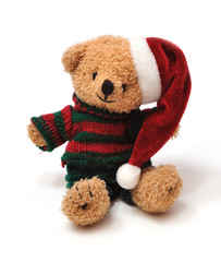 Nounours avec bonnet de Noël
