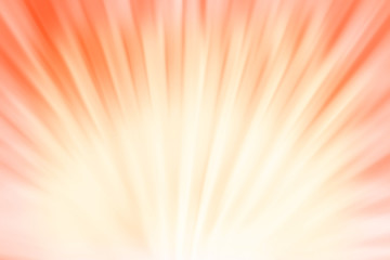 Abstract sun rays background in orange color