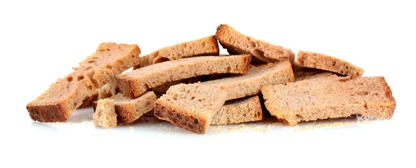 Rusk isolated on white