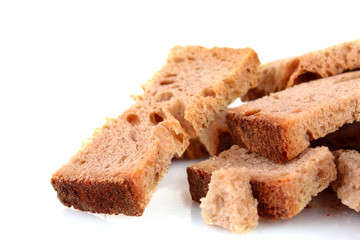 Rusk isolated on white