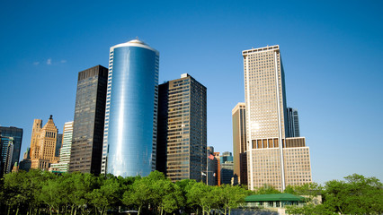 Obraz premium New York city panorama with tall skyscrapers