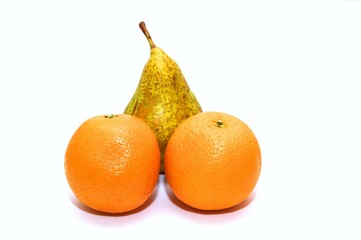 Pear and oranges