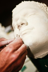 Plaster Cast of a Face