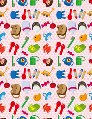 seamless baby toy pattern