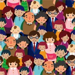 seamless family pattern