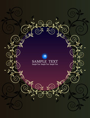 Gift Cover, Menu, Label background Design