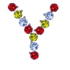 High resolution conceptual Christmas font isolated on white