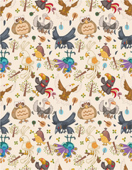 seamless bird pattern