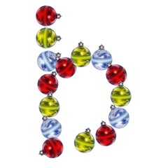 High resolution Christmas font isolated