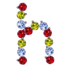 High resolution Christmas font isolated