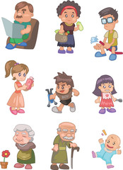 cartoon family