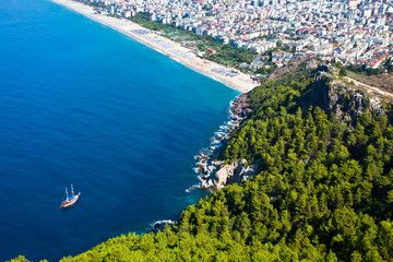 Alanya city  hill