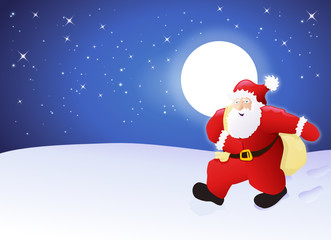 Le père Noël en livraison, la nuit