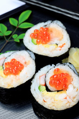 rolled sushi