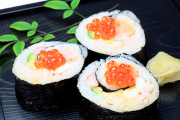 rolled sushi