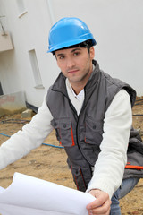 Supervisor on construction site