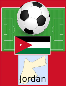 Jordan soccer football sport world flag map