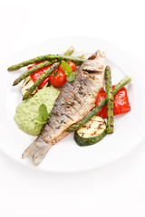 fish with vegetables