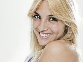 Naklejka premium Woman smiling