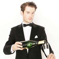 Sekt einschenken