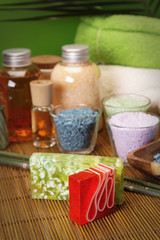 Spa, Soap and natural oils